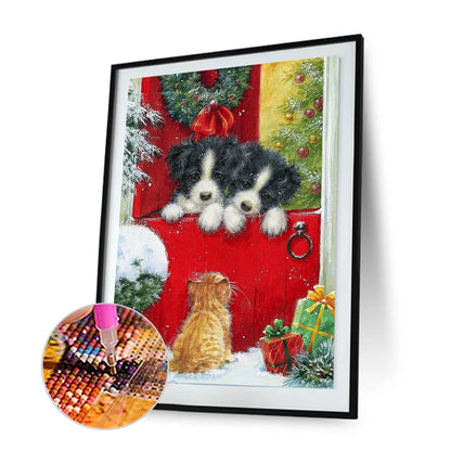 Christmas Dog | Diamond Painting