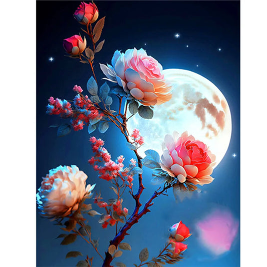 Flower Moon | Diamond Painting