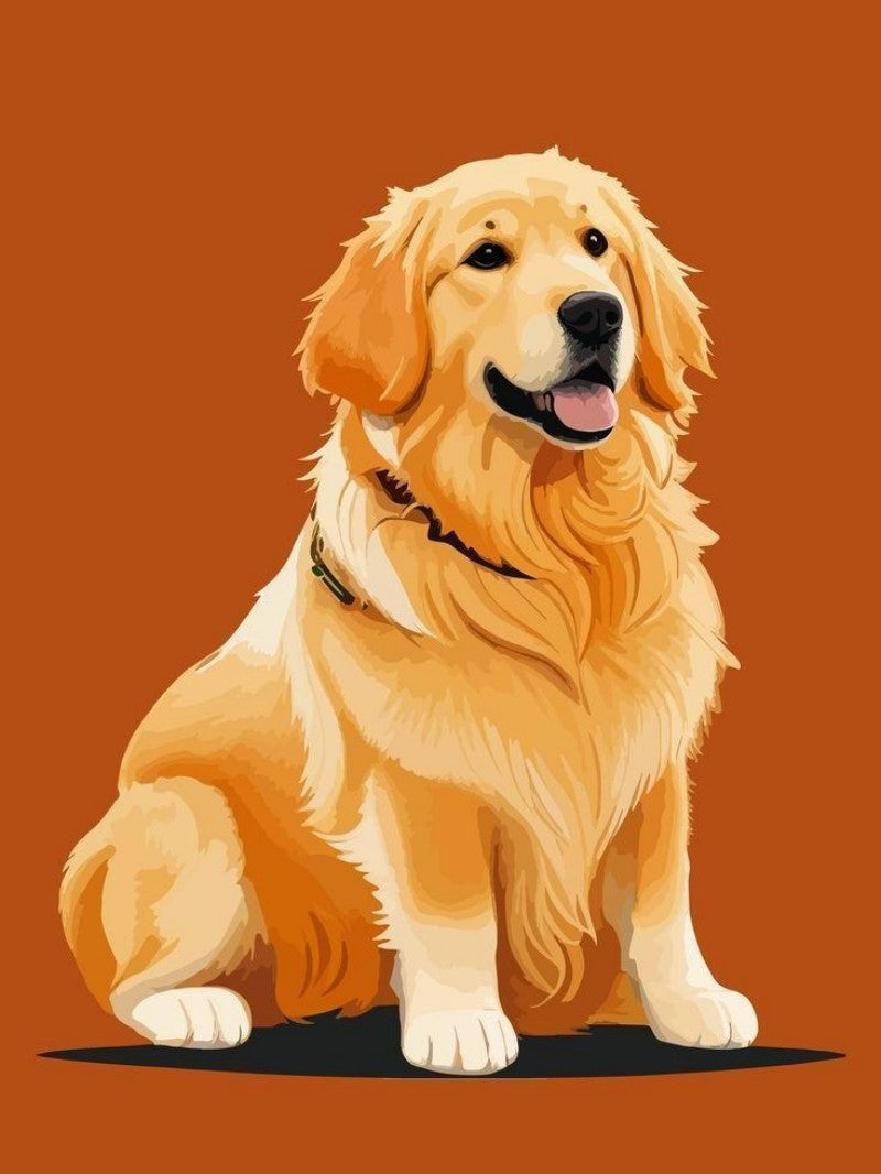 Golden Retriever Dog | Diamond Painting