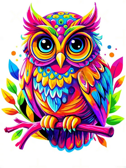 Colorful Owl | Diamond Painting