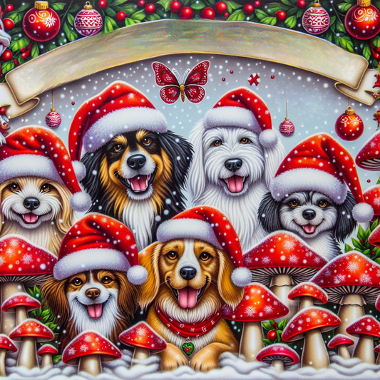 Christmas Dog | Diamond Painting