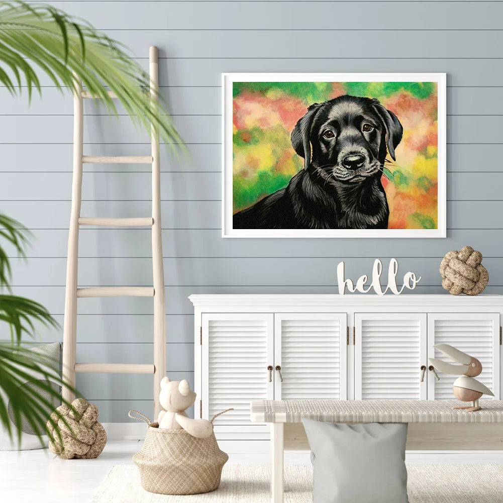 Black Dog | Diamond Painting