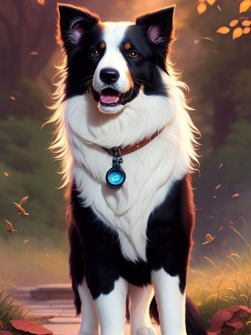 Dog Border Collie | Diamond Painting