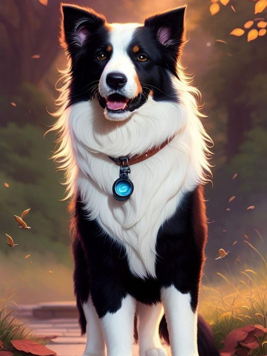 Dog Border Collie | Diamond Painting