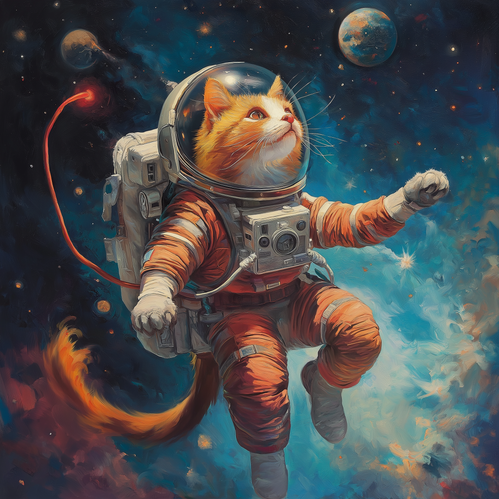 Cats in Space | Diamond Painting