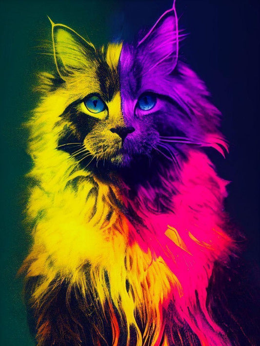 Colorful Cat | Diamond Painting