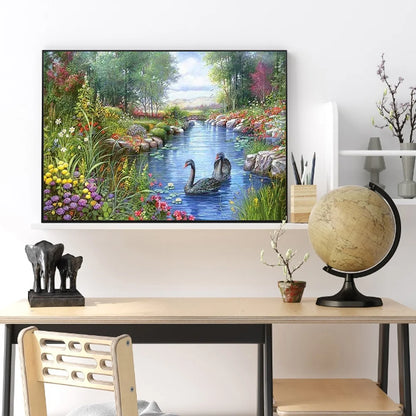 Beautiful Swan | Diamond Painting