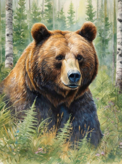 Brown Bear | Diamond Painting