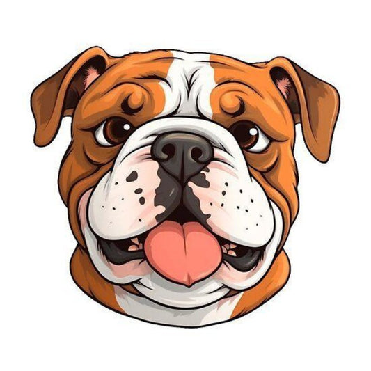 Dog English Bulldog | Diamond Painting