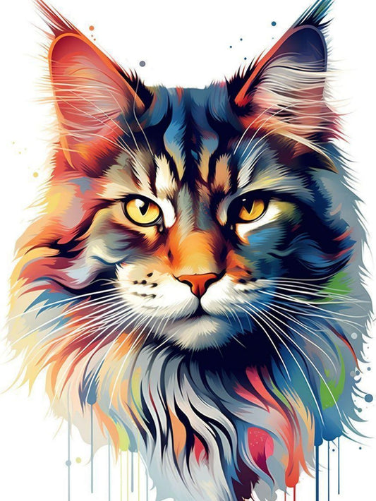 Colorful Cat | Diamond Painting