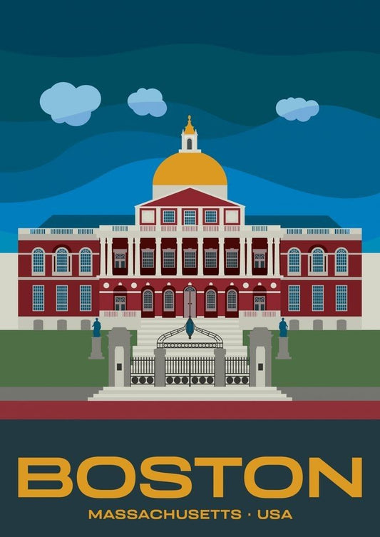 Boston | Cross Stitch Embroidery