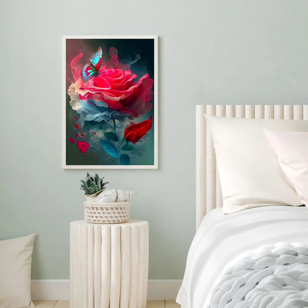 Rose Butterfly | Diamond Painting