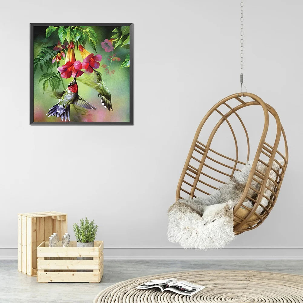 Flower Hummingbird | Diamond Painting