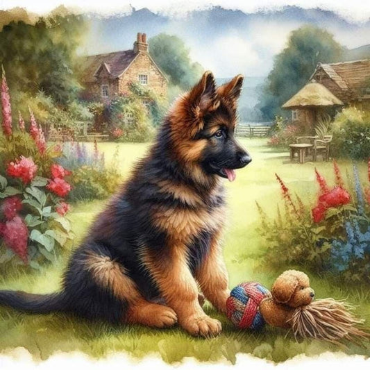 Dog German Shepherd | Diamond Painting