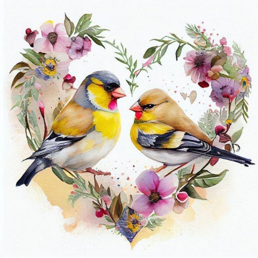 Birds and Flowers | Diamond Painting