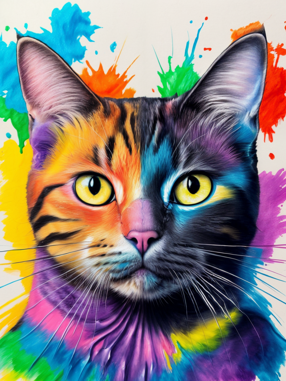 Colorful Cat | Diamond Painting