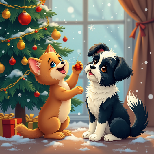 Christmas Dog | Diamond Painting