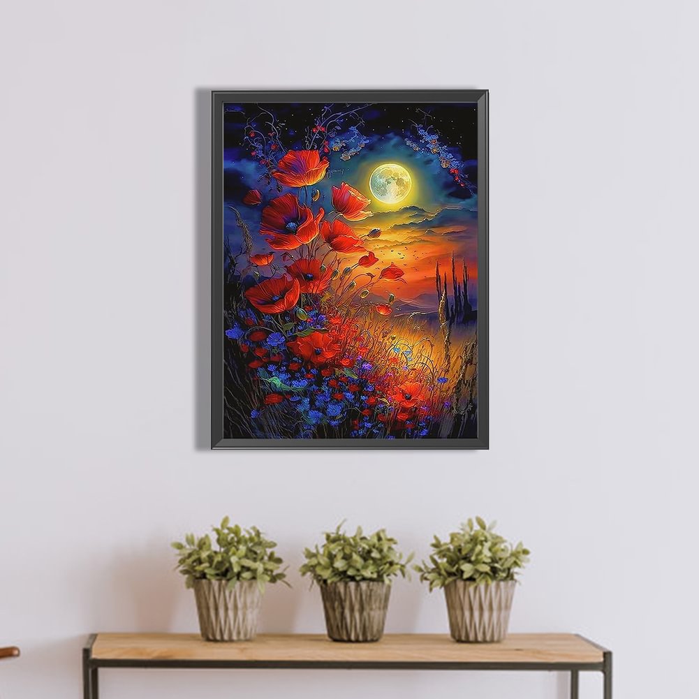 Night Moon Flower | Diamond Painting