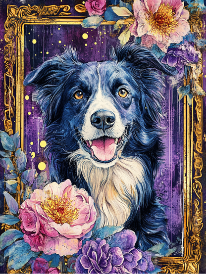 Dog Border Collie | Diamond Painting