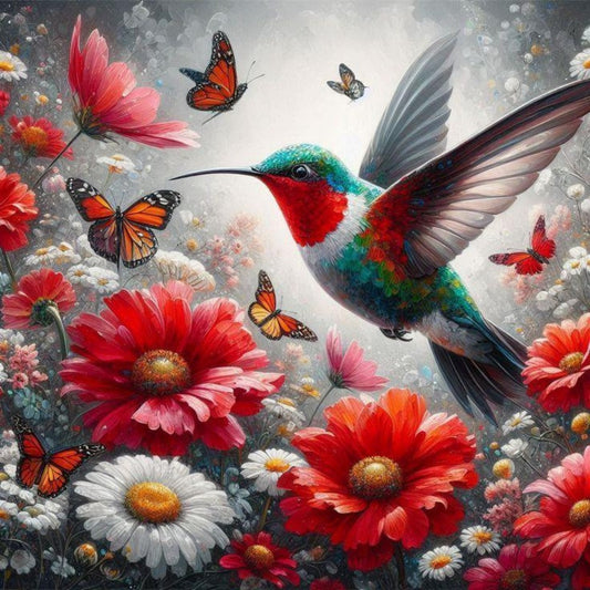 Birds and Flowers | Diamond Painting