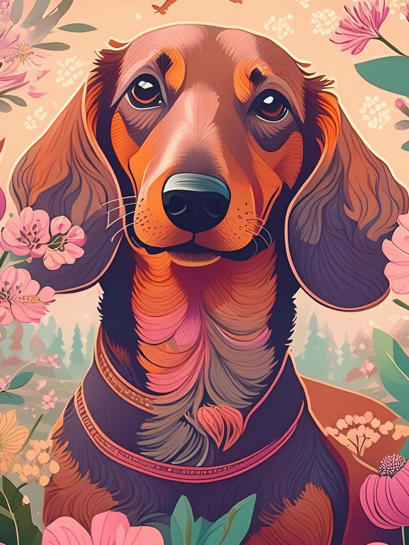 Dachshund Dog | Diamond Painting