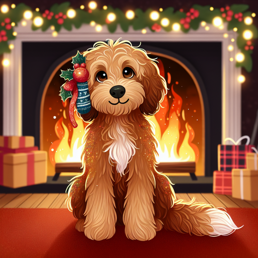 Christmas Dog | Diamond Painting