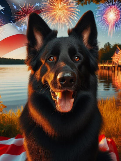 Dog German Shepherd | Diamond Painting