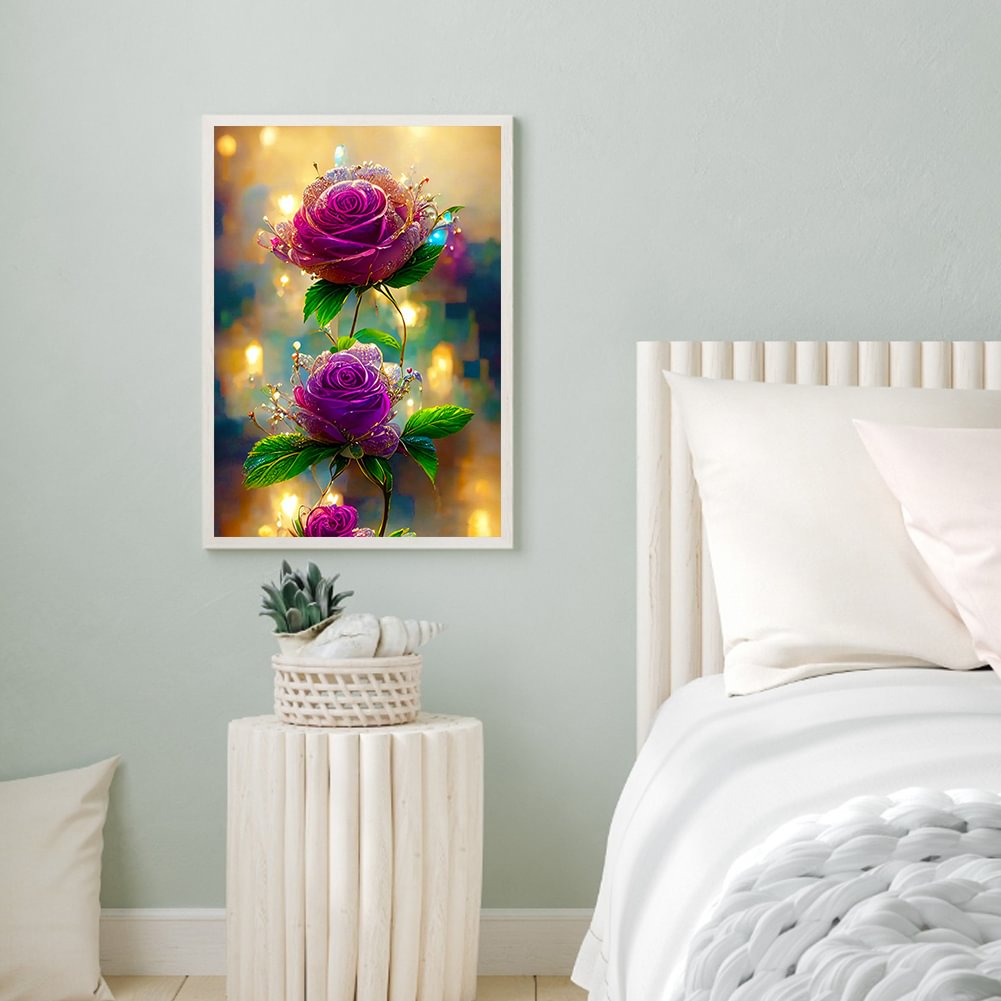 Purple Flower | Diamond Painting