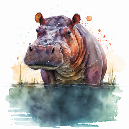 Hippo | Diamond Painting