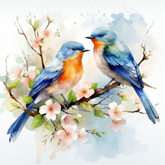 Birds and Flowers | Diamond Painting