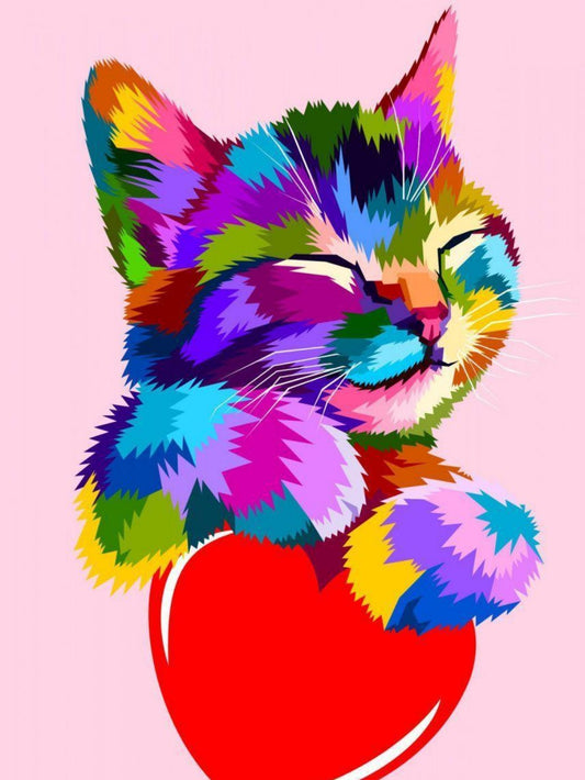 Colorful Cat | Diamond Painting