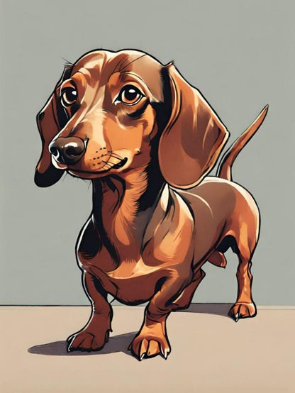 Dachshund Dog | Diamond Painting
