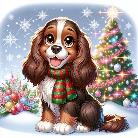 Christmas Dog | Diamond Painting