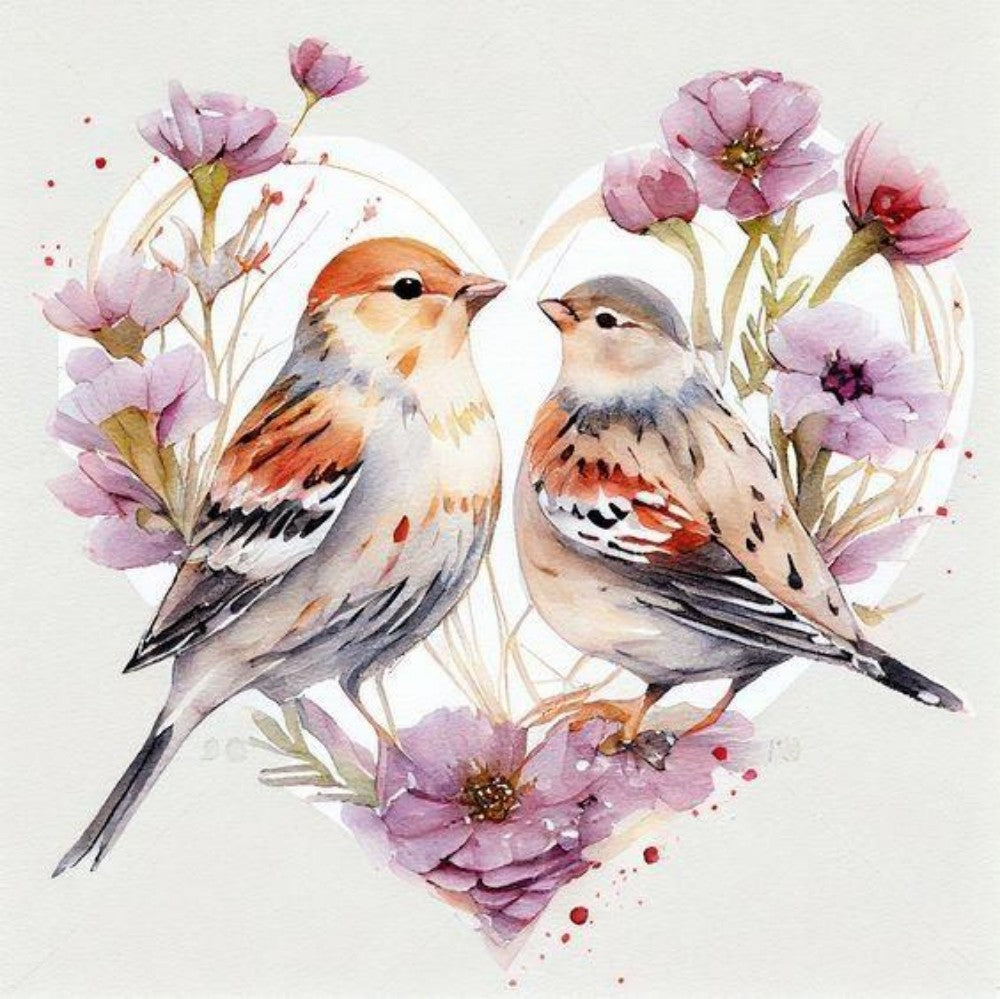 Birds and Flowers | Diamond Painting