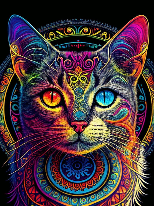 Colorful Cat | Diamond Painting