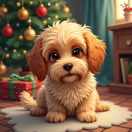 Christmas Dog | Diamond Painting