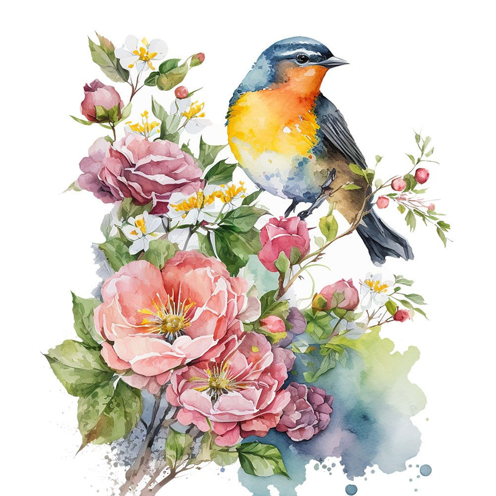 Birds and Flowers | Diamond Painting