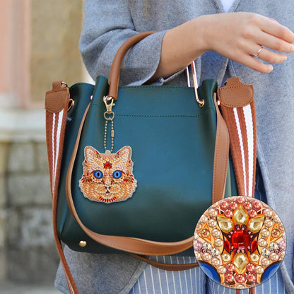 Diy 5pcs/set  Diamond Painting Keychain