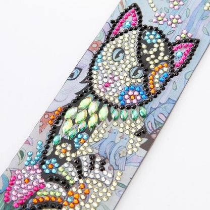 Diy Diamond Painting Leather Bookmark