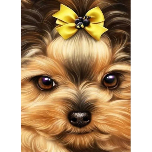 Cute Dog Yorkie | Cross Stitch Embroidery
