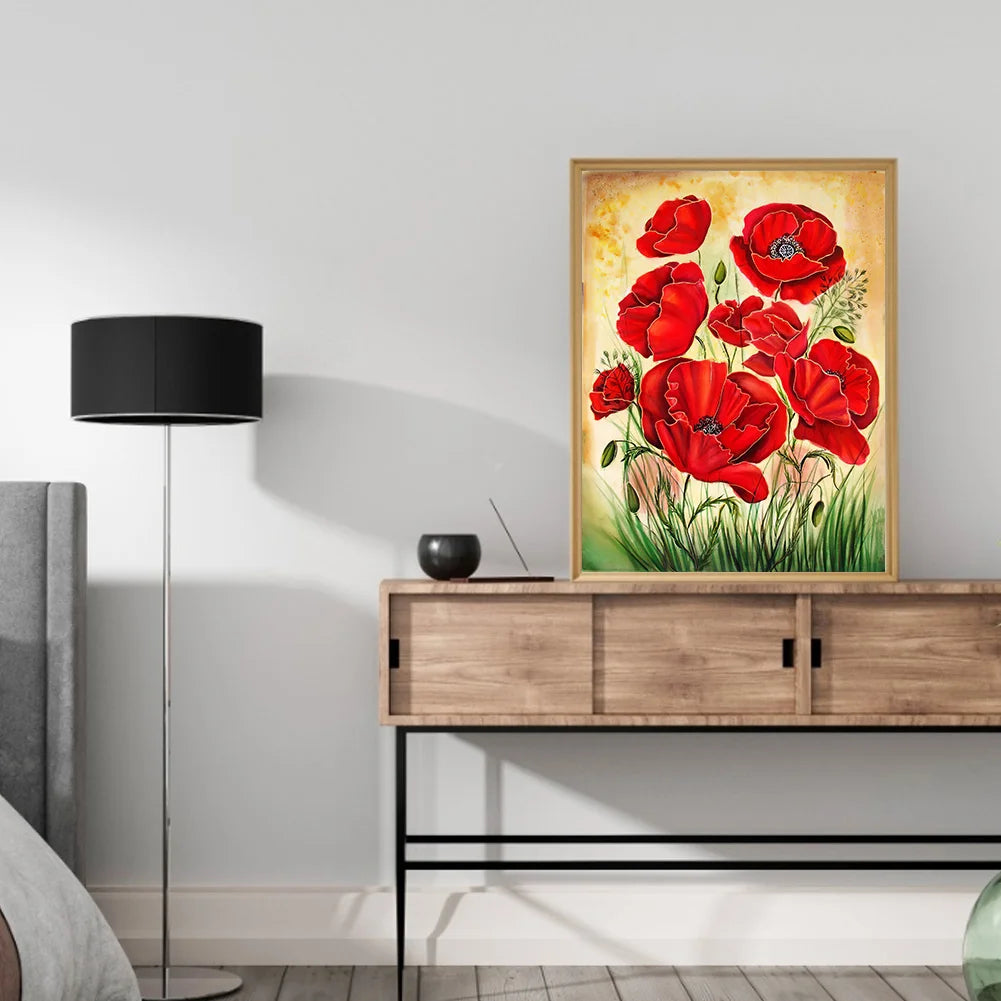 Red Flower | Diamond Painting