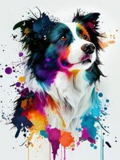 Dog Border Collie | Diamond Painting