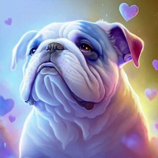 Dog English Bulldog | Diamond Painting