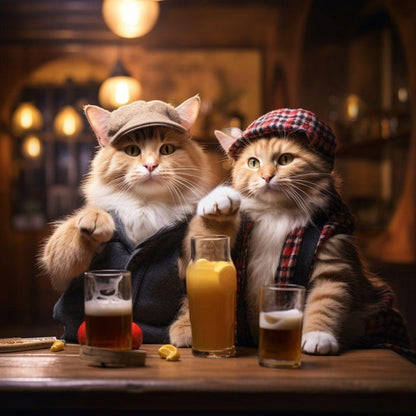 Drunk Cats | Diamond Painting