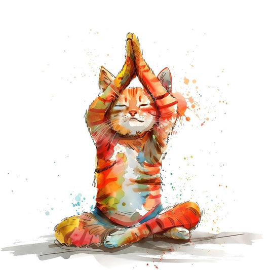 Cats Doing Yoga | Diamond Painting