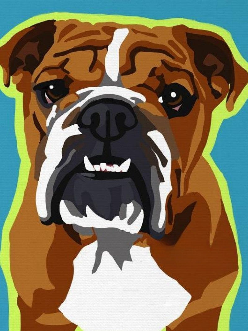 Dog English Bulldog | Diamond Painting