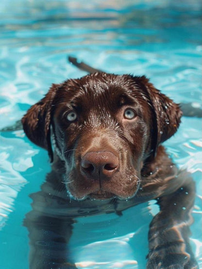 Chocolate Labrador Dog | Diamond Painting