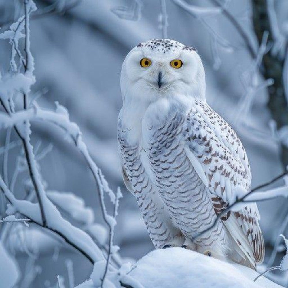 Snowy owl (White Owl) | Diamond Painting