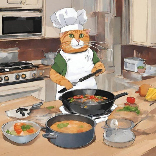 Cats in the Kitchen | Diamond Painting