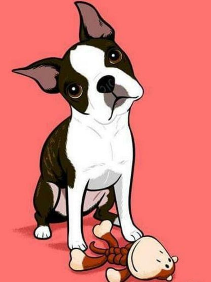 Boston Terrier Dog | Diamond Painting